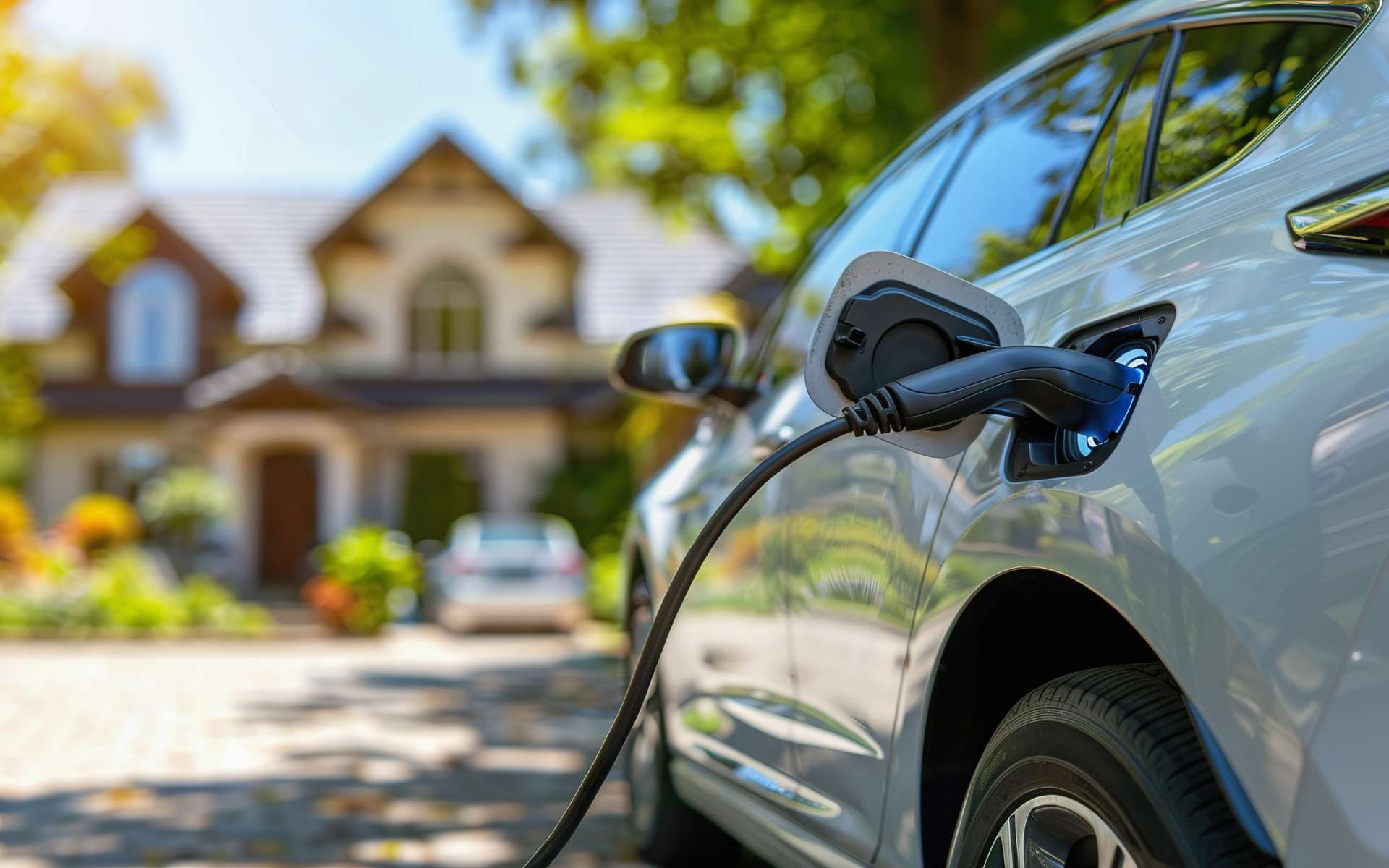 Level 2 EV charger installed at a Georgetown home